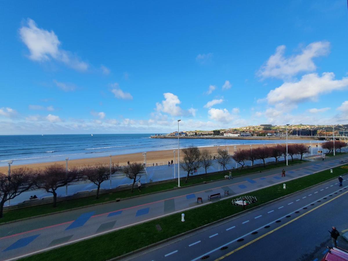 Playa 12 - El Lujo De Estar En 1ª Linea De Playa - Vut-4043-As Apartment Gijón Exterior foto